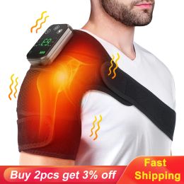 Pads Electric Heating Shoulder Massager Brace Rechargeable Vabration Knee Elbow Massager Belt for Arthritis Pain Relief Health Care