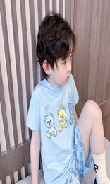 Kids Boys Girls Suits Summer Baby boys Short Sleeve T Shirt With Shorts 2 pcssets children Casual Soft Clothes 3Colors1969107