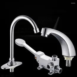 Bathroom Sink Faucets Laboratory Tap Basin Faucet Foot Pedal Brass Cold And Water Mixer Taps Accessories