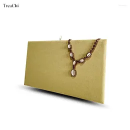 Jewelry Pouches Velvet Square Display Board Necklace Pendant Stand Boards Tray Women Organizer For Collectibles