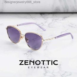 Sunglasses ZENOTTIC Butterfly Sunglasses for Men with Alloy Coating Driving Shadow Cat Eyeglasses UV400 Glasses Sunglasses 2023 2024 Q240425