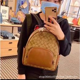 Luxury Brand Handbags Designer Women's Bags New Ca137 Genuine Leather Womens Backpack Badge 5671 Double-layer Leisure Computer Bag C4115