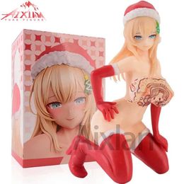 Action Toy Figures 12CM NSFW Insight Nikukan Girl Christmas Present Watashi Carol Sexy Nude Girl 1/7 PVC Action Figure Toy Collection Model Doll Y240425Q1W5