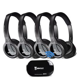 &equipments 4 Pack 2.4g Wireless Transmitter Audio Casque Universal Headsets Headphones for Samsung,lg,tcl,xiaomi,sony,sharp,levono,honor Tv