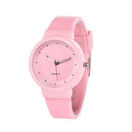 Spot Couple Watch Wholesale Universal Candy Color Leisure Simple Silicone Jelly Color Quartz Student Watch