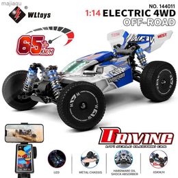 Electric/RC Car WLtoys 144011 144001 65KM/H 2.4G RC four-wheel drive electric high-speed off-road remote control drift toy childrens racing carL2404