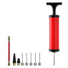 Basketball Sports Ball Pump 9Piece Set Portable Nozzle Inflation Cylinder Suitable For Volleyball Basketball Football Swimming Inflation