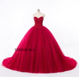 qatar 2023 High Quality Real Shooting Evening Dresses Red Tunic Halter Straps Crystal Beaded Ball Dresses HY1554368206