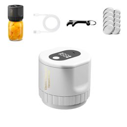 Electric Mason Jars Cordless Vacuum Sealer Kit for Wide-Mouth & Regular-Mouth Mason Jars, for Food Storage and Fermentation