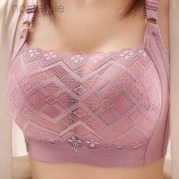 Maternity Intimates Ladies Female Brassiere Adjustable Women Ladies Underwear Large Size Thin Section Lace Smocking Anti-glare Women Female Bra d240426