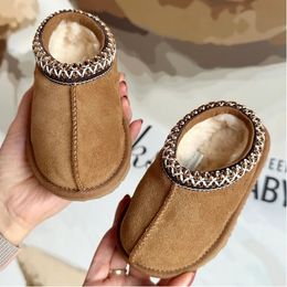 Children Snow Boots Kids Toddler Tasman Slippers Tazz Baby Boot Ultra Mini Girl Boy Winter Warm Mustard Seed Mules Shoe Slip-on Wool