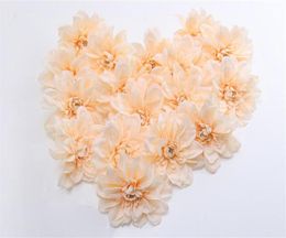 Simulation Dahlia Head Wedding Decoration Home Placement Peony Silk Artificial Flower Handmade Rose Wedding Decoration Flower Wall3518942