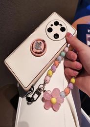 Fashion women039s phone cases for iPhone 13 14 11 12 Pro max Lange Macaron color beaded Japanese and Korean ins style handmade 7880351