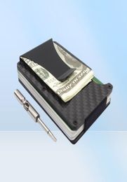 New Fashion ID Holder Travel Mini RFID Wallet Men Slim Business Card Case Male Money Clip Small Wallets7428551