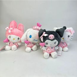 Cartoon Anime Star Stick Cat Plush Toys Kuromi Doll Machine Little White Plush Toys
