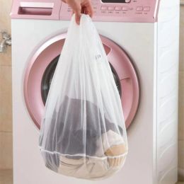 Organisation Nylon Laundry Bag Cleaning Zippered Foldable Nylon Bra Socks Underwear Clothes Washing Machine Protection Net Mesh Bags Home