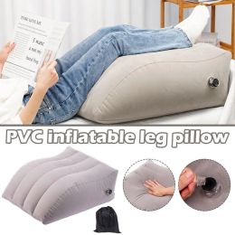 Pillow Environmentally Friendly PVC Inflatable Leg Pillow Wedge Shaped Triangular Pillow Portable Cushion Leg Rest And Foot Rest