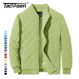 Jackets TACVASEN Padded Warm Jackets Womens Classic Retro Pilot bomber Jackets Diamond Quilted Coats Full Zip Up Pockets Casual Outwear