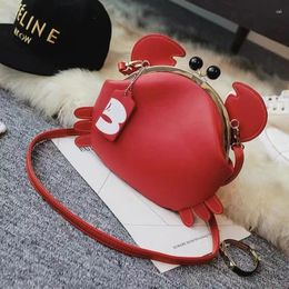 Evening Bags Women's Trendy Niche Brand Cute Animal Crab Model Crossbody Bag