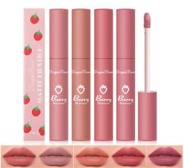 Berry Mousse Matte Lip Gloss Waterproof Long Lasting Liquid Lipstick Strawberry Lips Makeup8895259