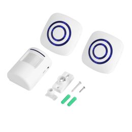 Doorbells Wireless Infrared Sensor Motion Detector Entry Door Bell Alarm with Transmitter & Receiver hot