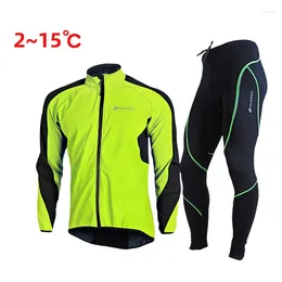 Racing Sets Long Sleeve Mountain Bike Cycling Jersey Bicycle Men's Outdoor Winter Warm Suit MTB Riding Clothings Bikenow