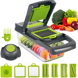 Kitchen Accessories Multifunctional Vegetable Cutter Potato Onion Slicer Chopper Dicer Carrot Grater Gadgets Steel Blade Tool 240420