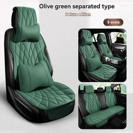 Car Seat Covers 5 Seats Semi-enclosed Full Leather Cover For E46 E90 3 Series E21 E30 E36 E91 E92 E93 F31 Accessories Protector