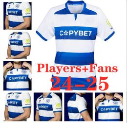 24 25 Queens Park Rangers soccer jerseys 2024 home white blue QPR Football Shirts C.Willock Maillot L.DYKES ARMSTRONG A.Adomah M.Bonne 2025 Men maillot de foot Promotion