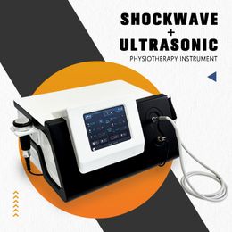 2 in 1 ultrasonic shock wave therapy machine Physiotherapy Therapy Machine for Pain Relief with two handles