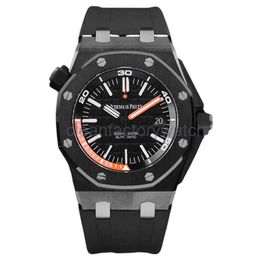 Luxury Audemar Fashion Piquet Apsf Royals Oaks Wristwatch AudemarrsP New Single Series Automatic Machinery 15707 Black Ceramic Waterproof Designer Stainless Ste