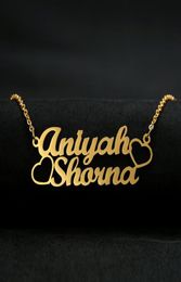 Custom Name Necklace Women Personalised Customised Pendant Cursive Handwriting Stainless Steel Chain Fashion Jewellery BFF Gifts8053311