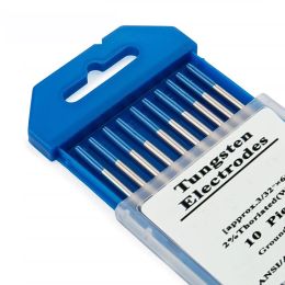 Bits 10pcs 2% Lanthanated Wl20 Tig Tungsten Electrode 1.0 1.6 2.0 2.4 3.0 4.0 Blue Metalworking