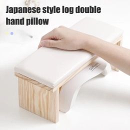 Pillow 2 Colours Hand Pillow Tool Log Simple Style Mat Can Be Placed On The Phototherapy Machine Net Red Solid Wood Light Luxury Table