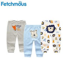 Trousers Fall Winter newborn baby boy girl thick pants Bloomers PP long pants long legs baby cute cartoon pantsL2404