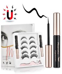 5 Pairs Magnetic Eyelashes Kits Upgraded with Double Eyeliner Reusable Cuttable Waterproof Lashes With Applicator7729225