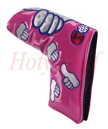 1PCS New Custom redpinkyelloworange Thumb Blade Headcover Golf Putter Head Cover6283167