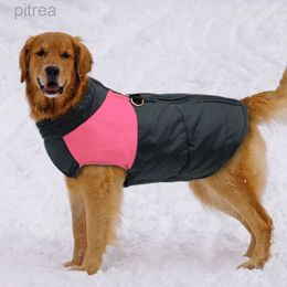 Dog Apparel Waterproof Pet Dog Puppy Vest Jacket Winter Warm Dog Clothes Pet Padded Vest Zipper Jacket Coat For Small Medium Large Dogs d240426