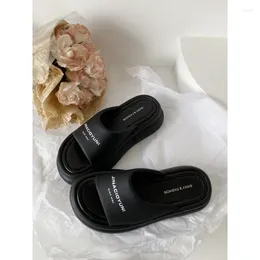 Slippers Summer Women's Fashion Platform Wedge Sandals Outdoor Leisure Flip Flops Travel Beach High Heel Women Slides