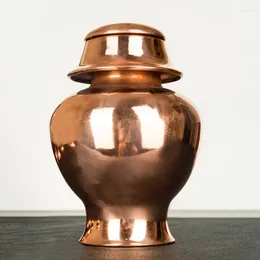 Vases Pure Copper Vase For Buddha Household Buddhist Hall Before Guanyin Offering Flowers Lucky Water Bottle Supplies