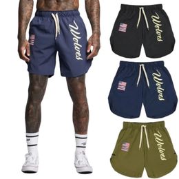 Men Gyms Fashion Fitness Shorts Bodybuilding Joggers Summer Quick-dry Cool Short Pants Male Casual Beach Brand Sweatpants 240424