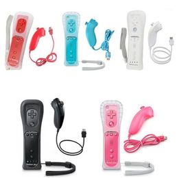 Game Controllers Joysticks 2 In 1 Gamepad For Wii Controller Wireless Remote And Nunchuck Motion Plus With Silicone Case19852954