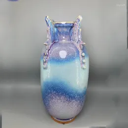 Vases Jun Porcelain Vase Appreciation Bottle Crafts High 37 Cm
