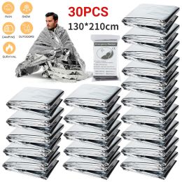 Survival 530PCS Outdoor Emergency Survival Blanket Waterproof First Aid Sliver Rescue Curtain Foil Thermal Military Blanket 130x210CM