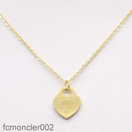 Necklace Chain Heart Necklaces Jewellery Pendants Designers Accessories Designer Women Gold Rose Titanium Steel Charm Pendant DMQ9