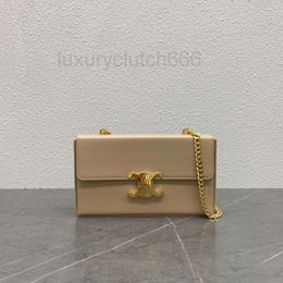 lady bags cel SpringSummer baguette designer cel lady bag bags Leather wallet underarm New Womens Naked Pink Original Smooth Cowhide Triumphal Arch Gold Chain 25IZ