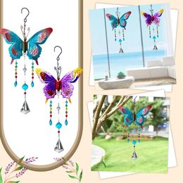 Decorative Figurines Chandelier Parts Connectors Crystal Bead Curtains 3D Three Painting Handicraft Pendant DIY Wind Chime