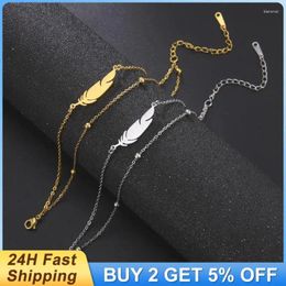 Anklets Jewellery Products Stainless Steel Bracelet Fashion Accessories Sophisticated And Elegant Double Anklet