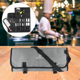 Storage New Portable Outdoor Camping Camping Knife Tableware Knife Storage Kit Chef Knife Roll Bag Cutlery Holder Utensils Wrap Bag