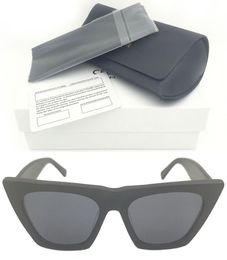 Futuristic CL 41468 Brand UV400 Coloured Black Shades Retro Sun Rectangular Weird Adumbral Wrap Acetate Sunglasses Black 2020 Desig5661268